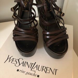 Yves Saint Laurent wedge sandal